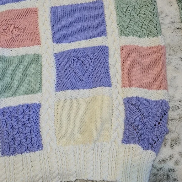 Handmade Pastel Block Sweater - Picture 6 of 10